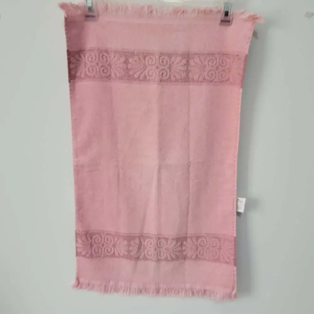 Cannon Santa Cruz Towel Set Of 3 Vintage Pink 1 Bath Towel 2 Hand Towels Fringe